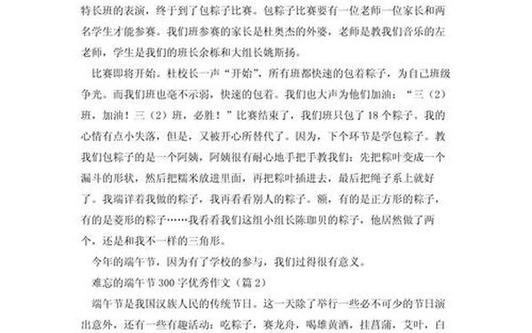 端午节作文怎么写-端午节,作文300字