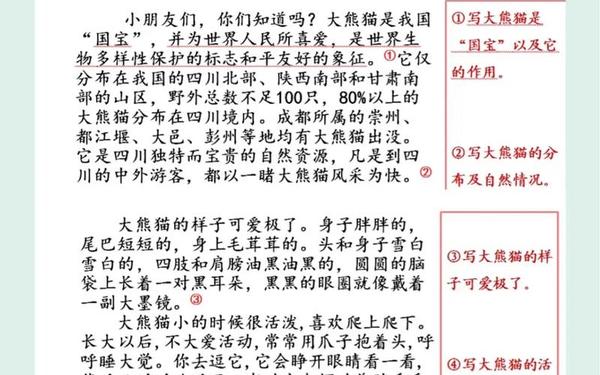 国宝大熊猫的资料—大熊猫资料三年级下册