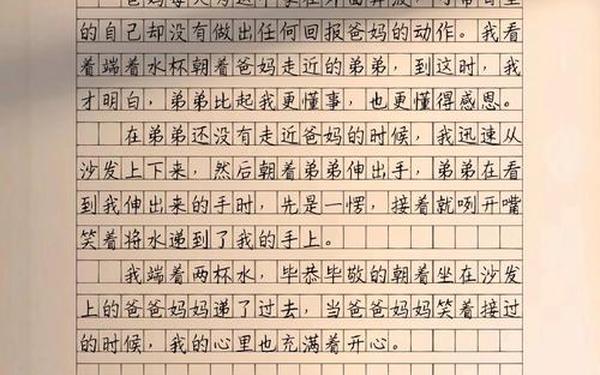 我懂得了感恩—我懂得了感恩600字作文