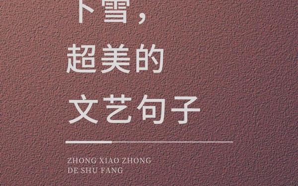下雪发朋友圈唯美短句;下雪天的唯美文案