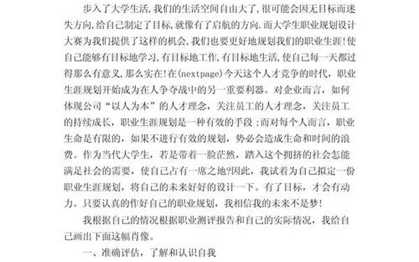 职业生涯规划书500字;职业规划怎么写