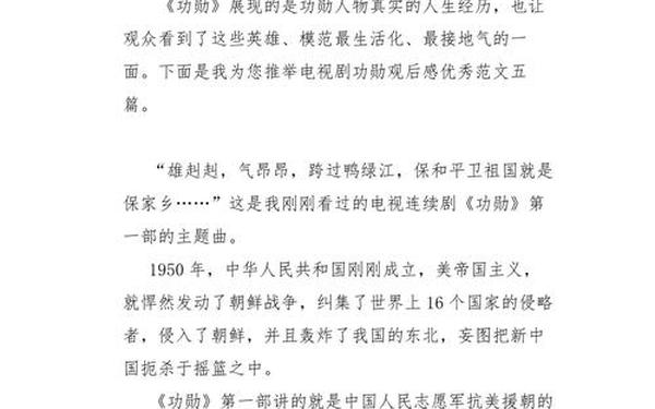无声的功勋观后感、《功勋》观后感600字