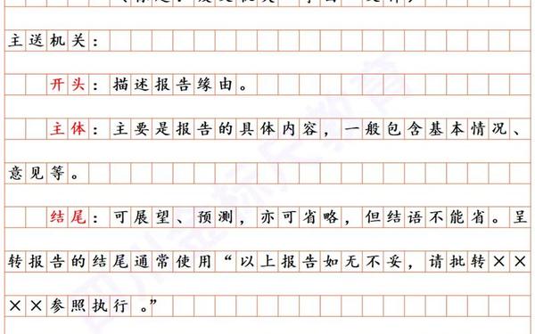 公文写作格式与范例;标准公文写作格式