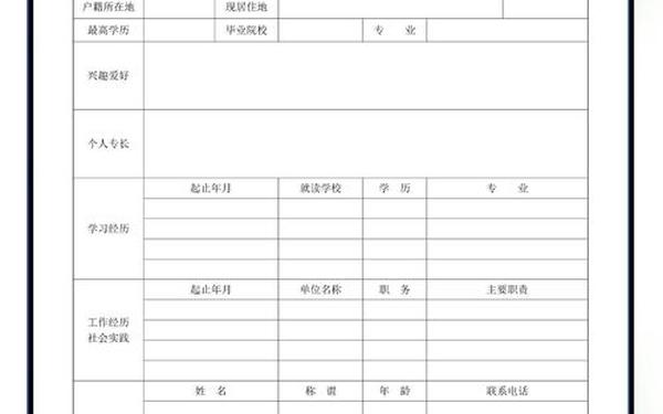 个人简历word模板文档—个人简历(电子版)