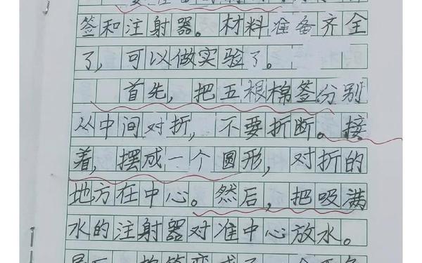 三年级下册实验作文300字左右—我做了一项小实验300字三年级下册