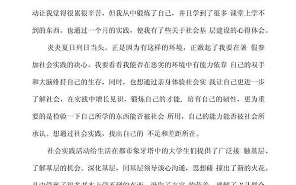 大学生社会实践个人总结(实践总结100字)
