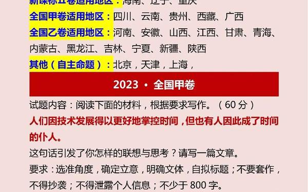 2023年高考作文汇总 2023年高考作文题汇总