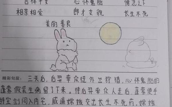 嫦娥奔月的故事完整版—嫦娥奔月的故事30字