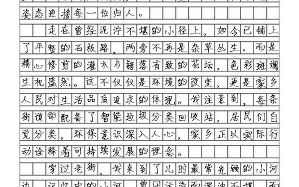 二十年后的家乡作文400字左右_100年后的家乡