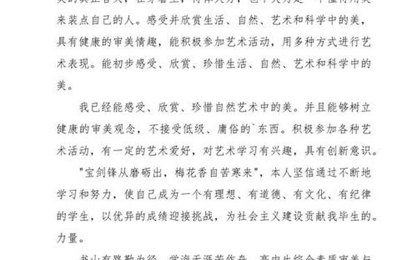 审美与表现—审美与表现的自我评价