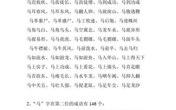 关于马的祝福语-马的吉祥成语100个