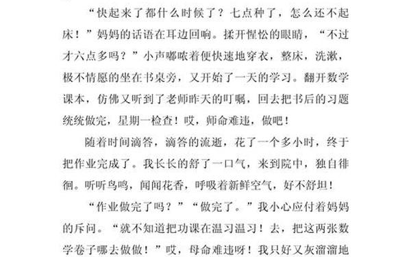 我的苦与乐作文—我的苦与乐作文记叙文600字