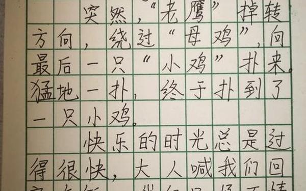 老鹰抓小鸡—老鹰捉小鸡50字