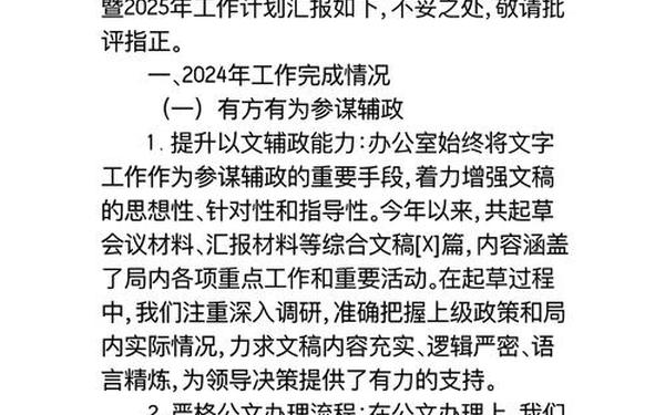 工作总结和工作计划范文、总结2024展望2025年