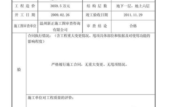 工程竣工验收报告完整版—竣工报告模板