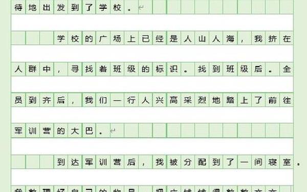 军训日记400字左右—军训日记一天一篇
