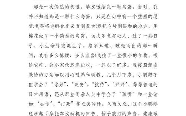 我与动物的故事,我与动物的故事作文600字