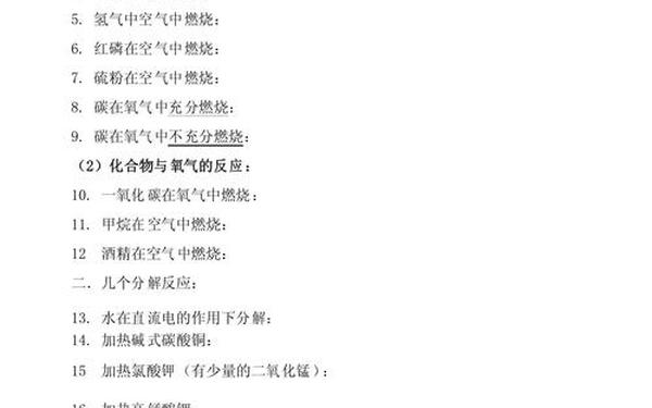 九年级化学上册教案-九年级化学下册默写