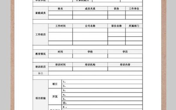 免费个人简历模板word版-求职简历模板电子版免费word