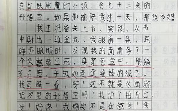 我和孙悟空过一天300字优秀作文(我和孙悟空350字左右)