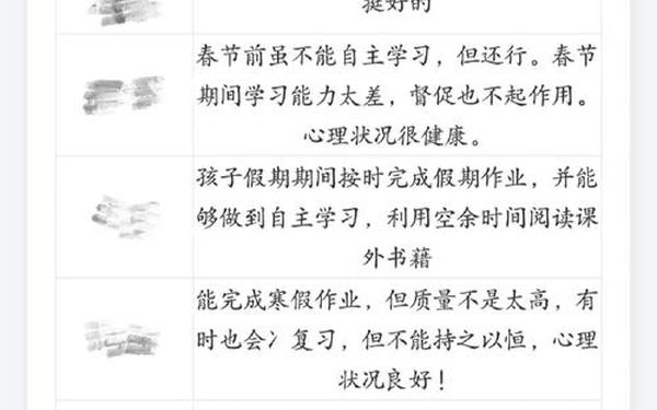 家长对孩子寒假评价-家长评价30字简洁大气