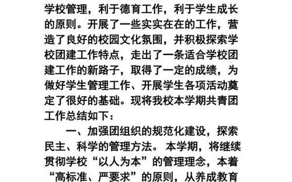 初中团委工作总结—团委个人工作总结