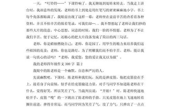 四年级作文我的老师;坚持让梦想长久作文300字