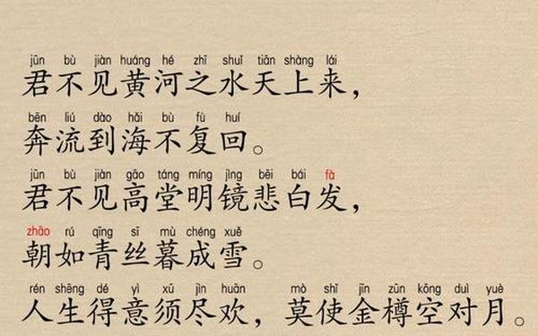 李白将进酒全诗_李白将进酒情感脉络