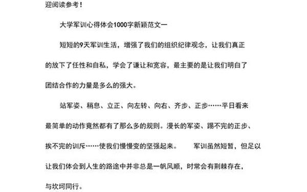 大学生军训心得—军训的真正意义