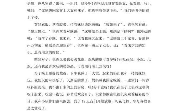 大年三十作文,描写大年三十的作文