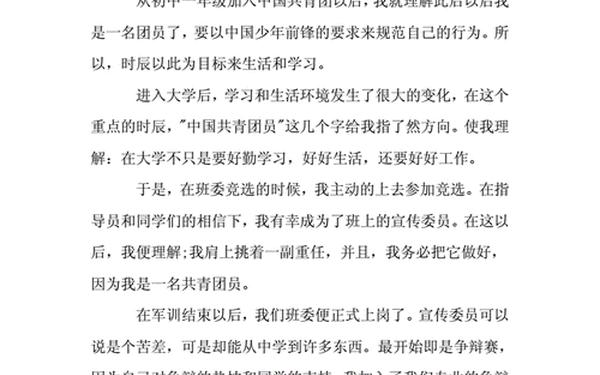 共青团工作总结—团员个人总结300字