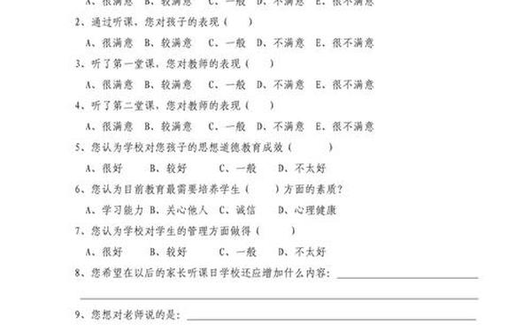 家长反馈意见表大全、家长听课反馈表怎么写