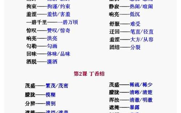 弯曲的反义词、史上最难的反义词
