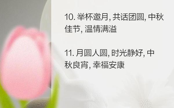 中秋节精美佳句,中秋节最佳十句话