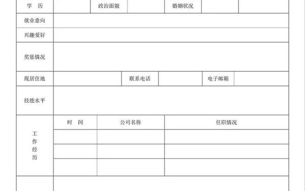 制作个人简历电子版、电子版个人简历可编辑