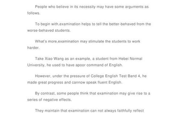 大学英语六级作文;英语六级高分作文