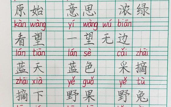 二年级上册;二年级下册如什么成语