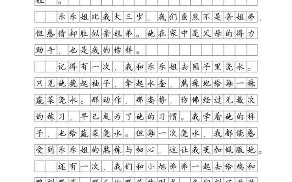 我的姐姐作文-姐姐小作文二年级100字怎么写