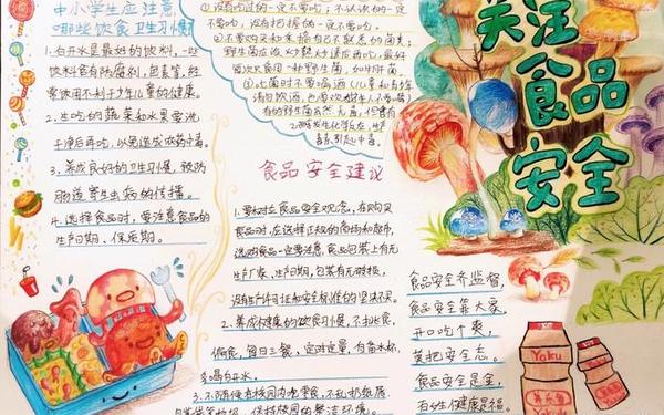 安全手抄报—10岁~12岁画食品安全手抄报 安全手抄报—10岁~12岁画食品安全手抄报