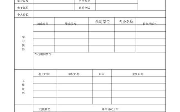 大学生个人简历-简历模板word免费版 大学生个人简历-简历模板word免费版