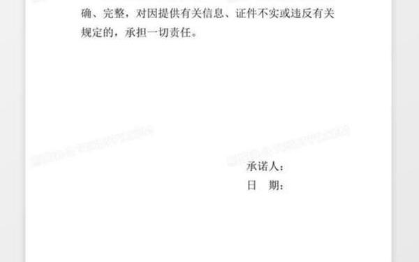 个人承诺书简单模板 个人手写承诺书