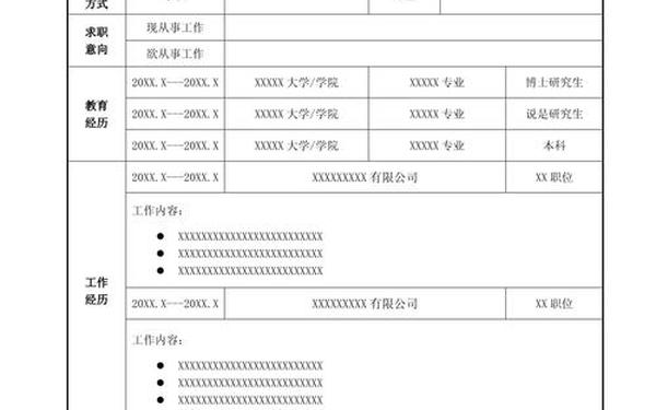 公司应聘个人简历模板-个人求职简历(通用)