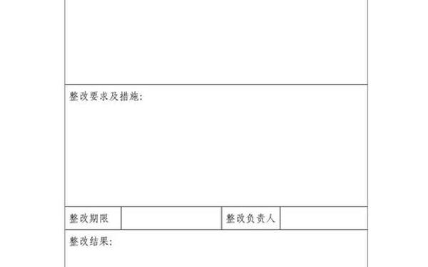安全隐患整改通知单、整改通知单范本