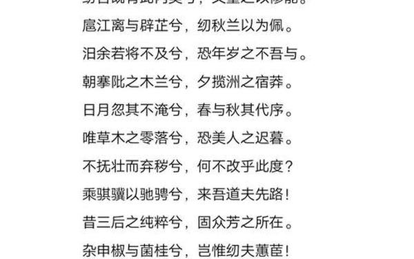《离骚》屈原-离骚开创了什么的传统