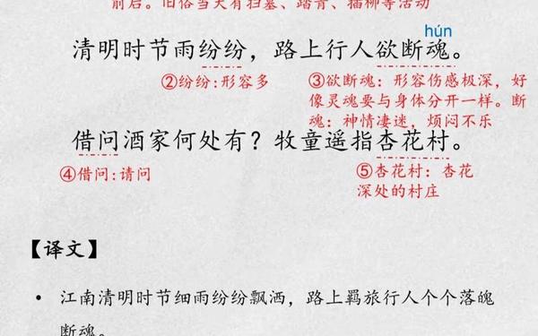 关于清明节的古诗句 清明中的行人指的是什么人