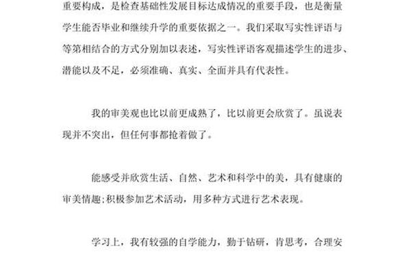 审美与表现—审美与表现的自我评价