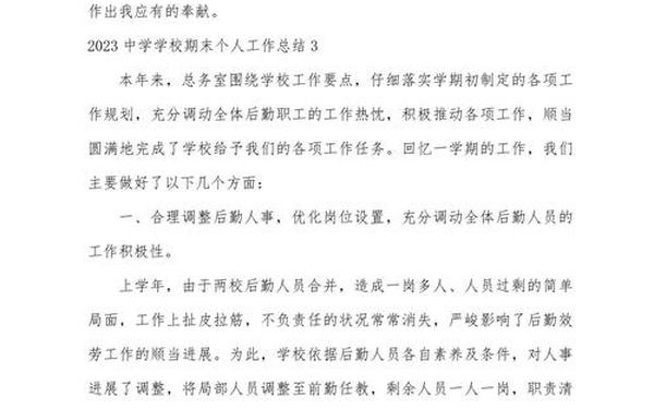 初中学校工作总结-学校工作总结精彩题目