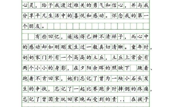 我的朋友作文200字左右(我的好朋友作文6句话)