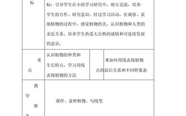 小学四年级美术教案(四年级美术下册教案人教版)