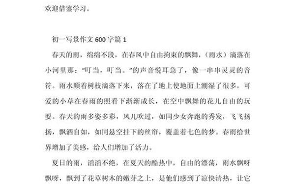 十篇作文600字,范文600字作文大全